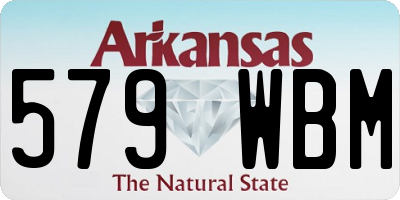 AR license plate 579WBM