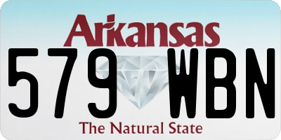 AR license plate 579WBN