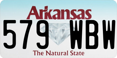 AR license plate 579WBW