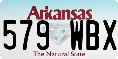AR license plate 579WBX