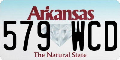 AR license plate 579WCD