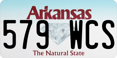 AR license plate 579WCS