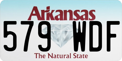 AR license plate 579WDF