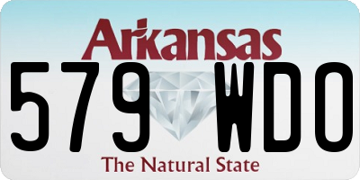 AR license plate 579WDO