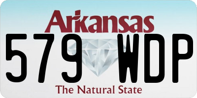 AR license plate 579WDP