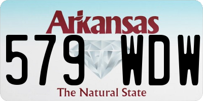 AR license plate 579WDW