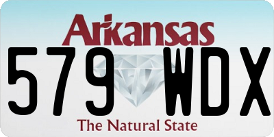 AR license plate 579WDX