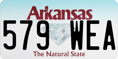AR license plate 579WEA