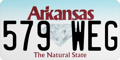 AR license plate 579WEG