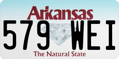 AR license plate 579WEI