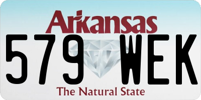 AR license plate 579WEK