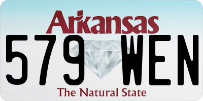 AR license plate 579WEN