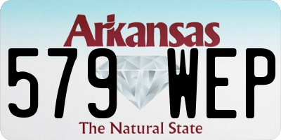 AR license plate 579WEP