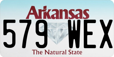 AR license plate 579WEX