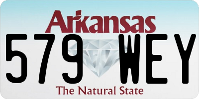 AR license plate 579WEY