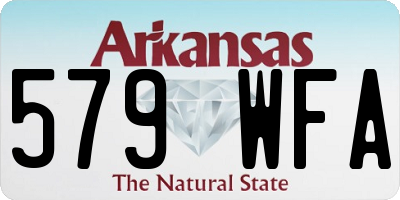 AR license plate 579WFA
