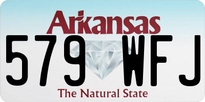 AR license plate 579WFJ