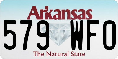 AR license plate 579WFO