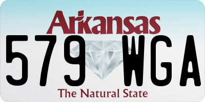 AR license plate 579WGA