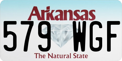 AR license plate 579WGF