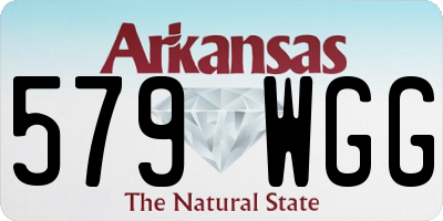 AR license plate 579WGG