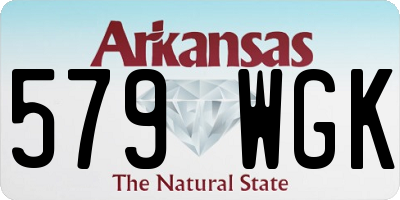AR license plate 579WGK