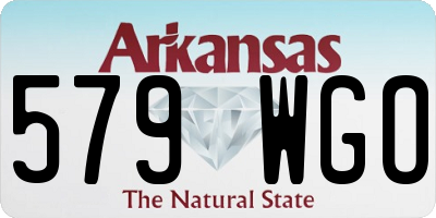 AR license plate 579WGO