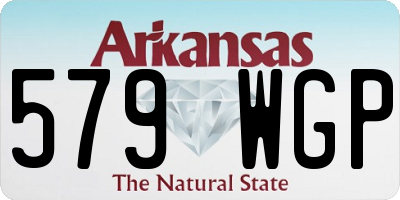 AR license plate 579WGP
