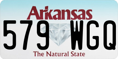 AR license plate 579WGQ