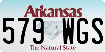 AR license plate 579WGS