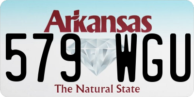 AR license plate 579WGU
