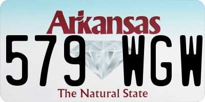 AR license plate 579WGW