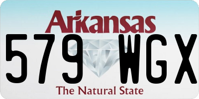AR license plate 579WGX