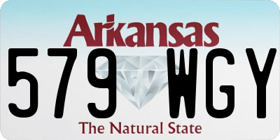 AR license plate 579WGY