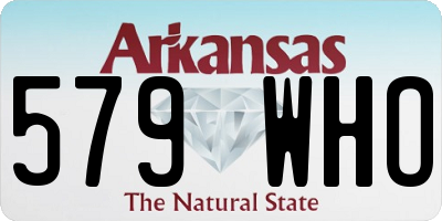 AR license plate 579WHO
