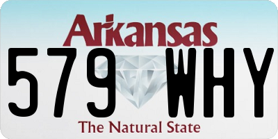 AR license plate 579WHY