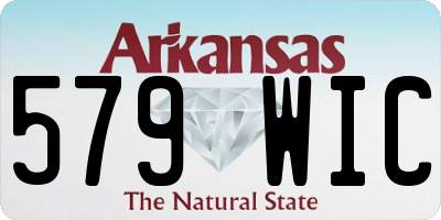 AR license plate 579WIC