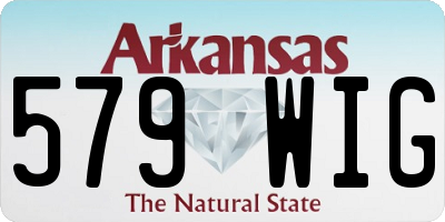 AR license plate 579WIG