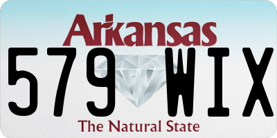 AR license plate 579WIX