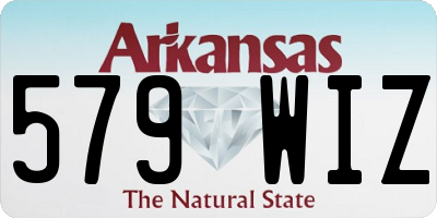 AR license plate 579WIZ