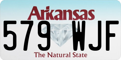 AR license plate 579WJF