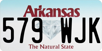 AR license plate 579WJK