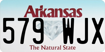 AR license plate 579WJX