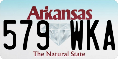 AR license plate 579WKA