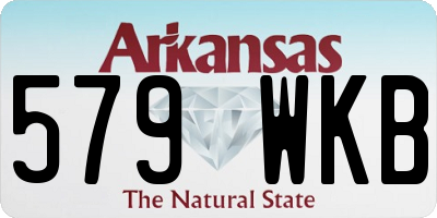 AR license plate 579WKB