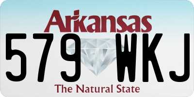 AR license plate 579WKJ