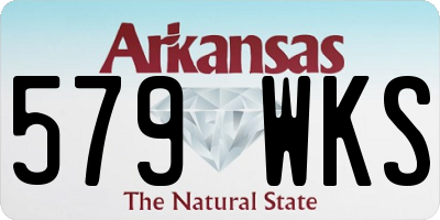 AR license plate 579WKS