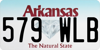 AR license plate 579WLB
