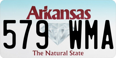 AR license plate 579WMA