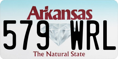 AR license plate 579WRL